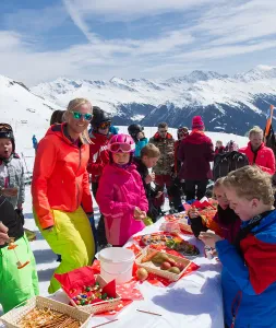 Zeit für ein Pisten-Picknick